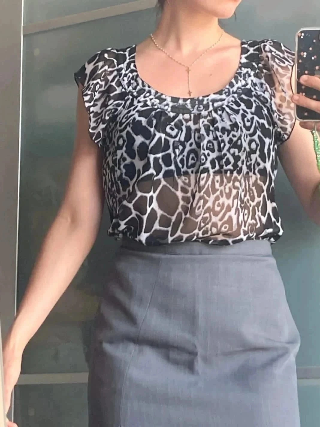 Blusa fluida transparente only 34 – photo 4